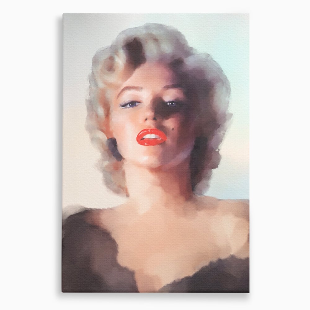 Tablou canvas cu tablou canvas cu marilyn monroe, fara rama, pe sasiu de lemn